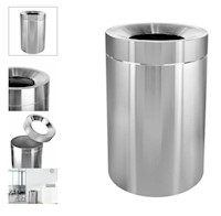 TRASH CAN, 50 GAL, STAINLESS STEEL MAIN