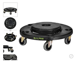 DOLLY FOR LARGE ROUND TRASH CANS LARGE