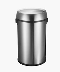 TRASH CAN COVER, SWIVEL STYLE, ALPINE INDUSTRIES, STAINLESS STEEL MAIN