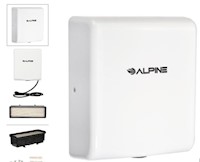 HAND DRYER, HIGH SPEED, COMMERCIAL, WILLOW, 120V, WHITE MAIN