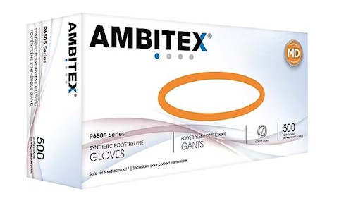 DISPOSABLE GLOVES, POWDER FREE VINYL GLOVES, CLEAR, SMALL, 1000/CARTON LARGE