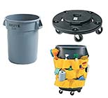 3-PC 32 GL Brute Trash Receptacle Kit, Gray THUMBNAIL