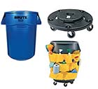 3-PC 44 GL Brute Trash Receptacle Kit, Blue THUMBNAIL