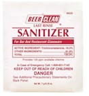 DISHWASHER RINSE, SANITIZER DETERGENT, CHLORINE, BEER CLEAN, 0.25 OZ PACKETS, 100 PACKETS/CT THUMBNAIL
