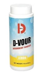 ABSORBENT POWDER, BIG D D-VOUR, LEMON SCENT, 16 OZ, 6/CT LARGE