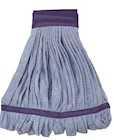 WET MOP HEAD, TUBE, MICROFIBER, BLUE, MEDIUM HEADBAND THUMBNAIL
