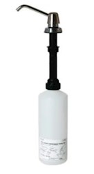 DISPENSER, BOBRICK, COUNTER-MOUNT, MANUAL HAND SOAP DISPENSER, STAINLESS STEEL LARGE