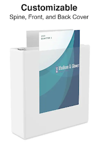 BINDERS, 3-RING VIEW, STAPLES ECONOMY 2", WHITE, 12/CT (23725/21688) MAIN