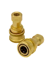 QUICK-DISCONNECT, VITON SEALS, BRASS, FEMALE, 1/8" THUMBNAIL