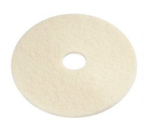 19", CRÈME, MARBLE POLISHING PADS, 5/CT LARGE