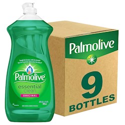 DISH SOAP, PALMOLIVE, ESSENTIAL CLEAN, LIQUID, FRESH SCENT, 28 OZ., 9/CT LARGE