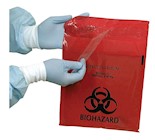 2.6 QT, RED, 12" X 14", HEALTHCARE BAGS, STICK-ON, INFECTIOUS WASTE BAGS, 100/CT THUMBNAIL