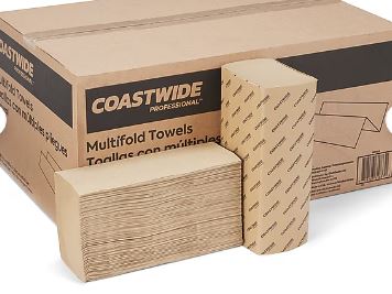 MULTIFOLD PAPER TOWEL, NATURAL, 250 SHEETS/PACK, 16 PACKS/CASE LARGE