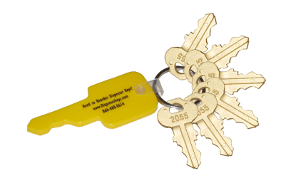 DISPENSER KEYS, BRADLEY 2055 STYLE, 6/CT, (Must purchase two at this price) LARGE