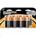 BATTERIES, D, DURACELL, COPPERTOP, ALKALINE, 8/PK THUMBNAIL