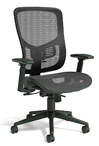 DESK CHAIR, KROY MESH, UNION & SCALE FLEXFIT, BLACK MAIN