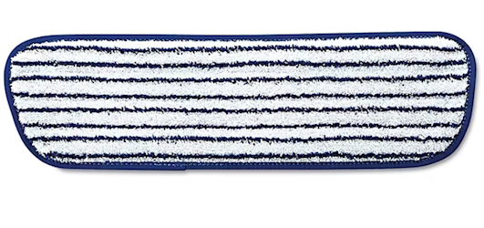 FINISHING PAD, MICROFIBER, RUBBERMAID, BLUE/WHITE, 6/CT LARGE