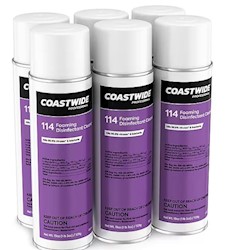 DISINFECTANT, FOAMING CLEANER 114 , COASTWIDE PROFESSIONAL , 19 OZ., 6 CANS/CT LARGE