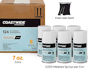 AIR FRESHENER, REFILL, COASTWIDE PROFESSIONAL, AEROSOL, FRESH LINEN SCENT, 7 OZ., 6/CT (CWJMAF-LIN) THUMBNAIL