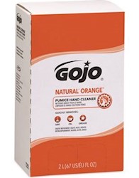 HAND CLEANER WITH PUMICE, NATURAL ORANGE, GOJO TDX 2000 mL REFILL, 4/CS LARGE