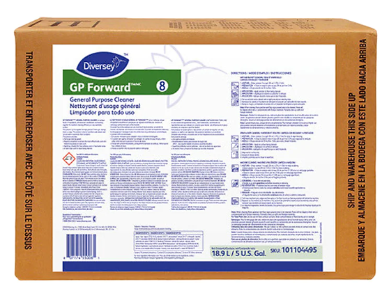 CLEANER & DEGREASER, CITRUS SCENT, DIVERSEY GP FORWARD, 5 GALLON BIB LARGE
