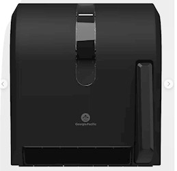 HARDWOUND PAPER TOWEL DISPENSER, GEORGIA PACIFIC, BLACK LARGE