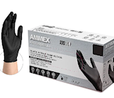 NITRILE EXAM GLOVES, AMMEX, POWDER FREE, LATEX FREE, LARGE, 100/BOX (ABNPF46100) THUMBNAIL