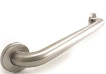 GRAB BAR, 24" X 1.25", STANDARD SERIES FROM WINGITS, SATIN STAINLESS STEEL, (27" OVERALL LENGTH) LARGE