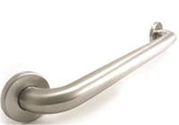 GRAB BAR, 24" X 1.25", STANDARD SERIES FROM WINGITS, SATIN STAINLESS STEEL, (27" OVERALL LENGTH) THUMBNAIL