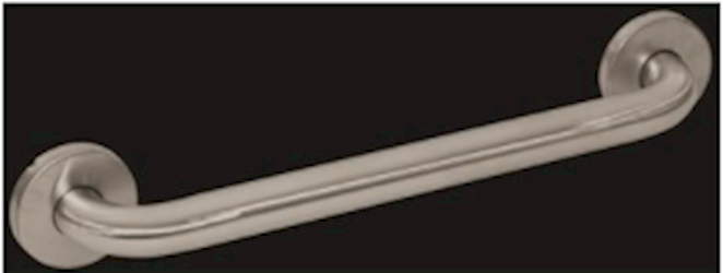 GRAB BAR, 12" X 1.25", CONCEALED SCREW, SATIN STAINLESS STEEL LARGE