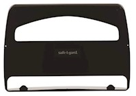 DISPENSER, TOILET SEAT COVERS, SEFE-T-GARD, BLACK THUMBNAIL