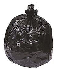 56 GALLON, 1.7 MIL, BLACK, 38" X 58", LOW DENSITY, CORELESS ROLLS, 100/CT MAIN