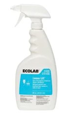 DEGREASER, ECOLAB, LEMON LIFT, HEAVY DUTY, KITCHEN AND BATHROOM CLEANER WITH BLEACH, 20 OZ, 12/CT LARGE