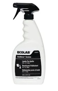 STAIN REMOVER, LAUNDRY, SPOTTER, ECOLAB, STAINBLASTER, FOR WHITE LINENS, 22 OZ, 4/CT MAIN