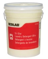LAUNDRY DETERGENT, ULTRA, ECOLAB, TRISTAR, 5 GALLON LARGE