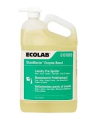 STAIN REMOVER, LAUNDRY, SPOTTER, ECOLAB, STAINBLASTER, ENZYME BOOST, 4.7 L LARGE