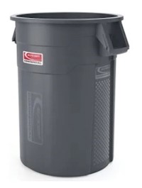 TRASH CAN, UTILITY, SUNCAST COMMERCIAL, GRAY, 55 GALLON MAIN