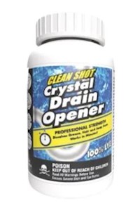 DRAIN OPENER AND CLEANER, THEOCHEM CLEAN SHOT CRYSTALS, 1 LB, 100107-99990-44 MAIN