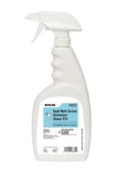 DISINFECTANT, SPRAY BOTTLES, MULTI-SURFACE, ECOLAB, RAPID, RTU, 32 OZ, 6/CT LARGE