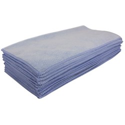MICROFIBER CLOTH, GENERAL PURPOSE, BLUE, RENOWN, 12 X 12 IN, 12/PK LARGE