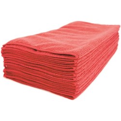 MICROFIBER CLOTH, GENERAL PURPOSE, RED, RENOWN, 16 X 16 IN, 12/PK LARGE