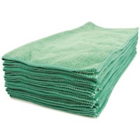 MICROFIBER CLOTH, GENERAL PURPOSE, GREEN, RENOWN, 16 X 16 IN, 12/PK MAIN