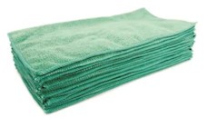 CLOTHS, MICROFIBER, 16" X 16", RENOWN, GREEN, 12/CT THUMBNAIL