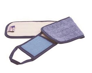 FLAT MOP PADS, RENOWN, MICROFIBER, SCRUB FLAP, BLUE, 18", 3/CT LARGE