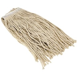 WET MOP HEAD, RENOWN, CUT END, 4-PLY, NATURAL COTTON, 20 OZ, 1'' HEADBAND, 6/CT LARGE
