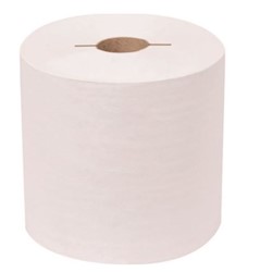 PAPER TOWELS, HARDWOUND, WHITE, CONTROLLED, RENOWN, 7.5 IN, 800 FT/ROLL, 6 ROLLS/CT LARGE