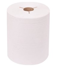 PAPER TOWELS, HARDWOUND, TORK, WHITE, 450 FT/ROLL, 12 ROLLS/CT MAIN