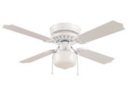 CEILING FAN, 42", HUGGER MOUNT, 4 BLADES, WHITE THUMBNAIL
