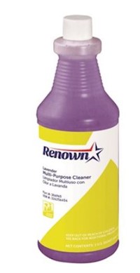 CLEANER, MULTIPURPOSE, RENOWN, LAVENDER SCENT, 32 OZ, 12/CT MAIN