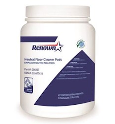 FLOOR CLEANER, NEUTRAL, PODS, RENOWN, 25/CT LARGE